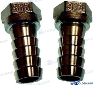 RACCORD CANNELE FEM INOX 1/2X15 (2) | BBS Marine