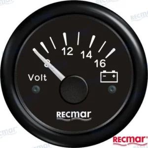 VOLTMETRE 8 / 16V NOIR – RECKY13200
