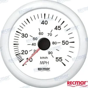 SPEEDOMETER 0/55 MPH BLANC – RECKY18303