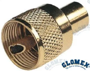 CONNECTEUR PL259 MALE OR POUR RG58 – GLORA132GOLD