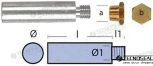 ANODE MOTEUR YANMAR COMPLETTE – TEN01317T