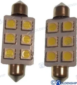 AMPOULE NAVETTE 6LED 1,3W 10/30V (2) – GS10528