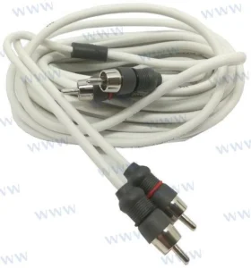 CABLE JLAUDIO 2 CANAUX INTERCONNECT 25 – JLM-XMD-WHTAIC2-25