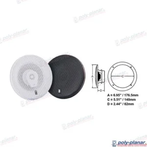 SPEAKER TITANIUM 6″ – PPMA8506W