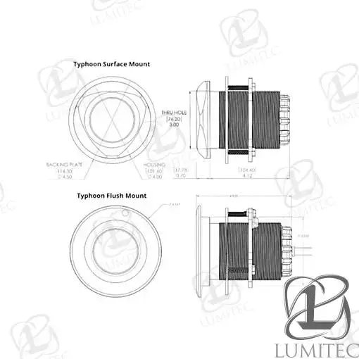 LUMIERE SOUS-MARINE LAITON SPECTRUM RGBW - LUM101449 – Image 6