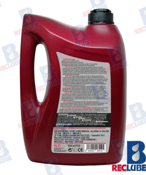 HUILE ATF TRANSMISSION 5L X 3 - RECATFU3 – Image 2