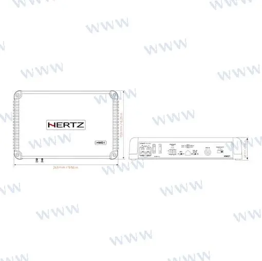 HERTZ HMD1 MONO AMPLI 1 x 500W – HER78213010 – Image 2