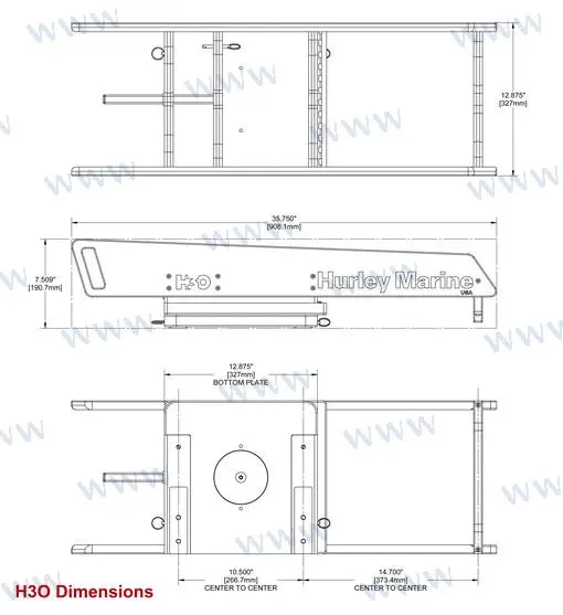 SYSTÈME DE DAVIT H3O – HMH3O1213WEW – Image 5